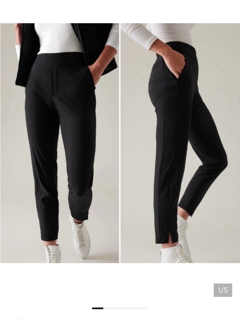 Athleta Brooklyn Ankle Pant 8 Black